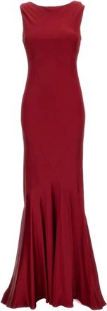 Max Mara Gowns - Dames - Avondkleed - Rood - M - Kleedjes
