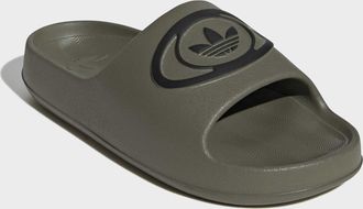 adidas Badesandale ADIDAS ORIGINALS ADILETTE 00S BADESCHLAPPEN, Herren, Gr. 40,5, olive strata, core schwarz, none, Synthetik, Schuhe Badesandale, Badelatsch