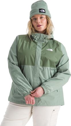 The North Face Womens Antora Rain Jacket, Slate Moss/Bark Mist, M