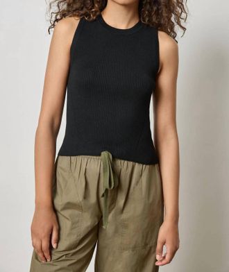 Lilla P Short Perfect Tank In Black