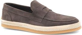 Bruno Magli Alfama Espadrille Penny Loafer in Brown Suede at Nordstrom Rack, Size 11.5