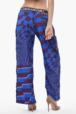 Stella McCartney Pantaloni in Nylon Fantasia TEO con Full Zip Laterali Stella McCartney