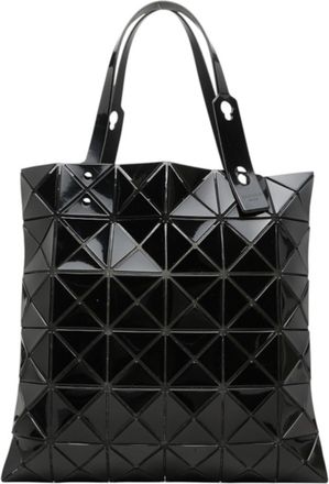 Issey Miyake Black Pvc Shoulder Bag Tote Bag (Pre-Owned)