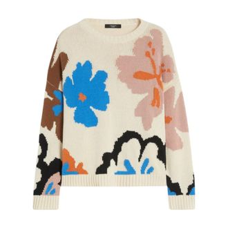 Max Mara Round-neck Truien - Dames - Ronde hals truien - Veelkleurig - S - Truien & Vesten