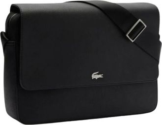 Lacoste Borsa Messenger da Lavoro - - Bags - Uomo - Nero - ONE SIZE