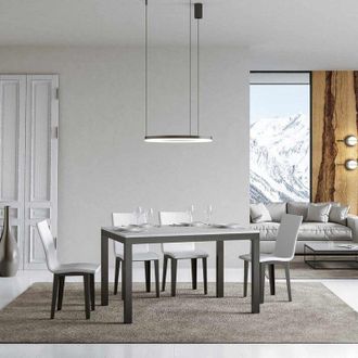 Itamoby Tavolo allungabile fino a 224 cm everyday Evolution 120 con piano finitura Bianco