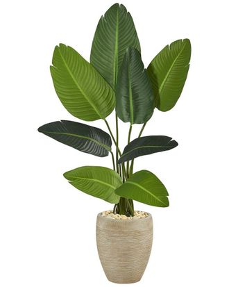 Nearly Natural 50In Travelers Palm Artificial Tree In Planter