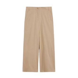 Max Mara Lange broek - Dames - Broeken - Beige - Maat: XL