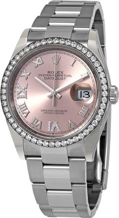 Rolex Datejust 36 Pink Diamond Dial Automatic Unisex Oyster Watch 126284PRDO