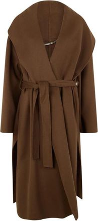 Moorer Boheme Jas - Dames - Jas met riem - Bruin - L - Wol - Jassen