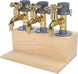 OEM 1 Dispensador, Madera Natural, Con Grifo, Para Vino, Tequila, Vinagre, Bar Dom&eacute;stico