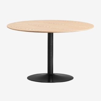 Sklum Sklum - Mesa De Comedor Redonda En Mdf Y Metal Yvetta