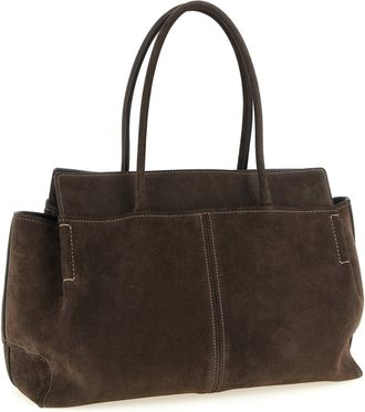 Tod's Suede Shoulder Bag - Brown