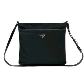 Prada Pre-owned Cross Body Bags, female, Black, Size: ONE SIZE Pre-owned Vintage Shoulder Tote Bag