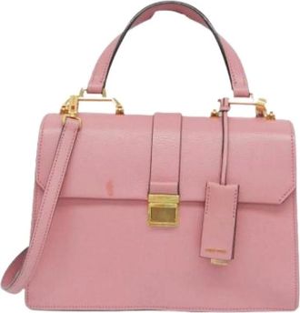 Miu Miu Pre-owned Handbags, female, Pink, Size: ONE SIZE Pre-owned Leather handbags