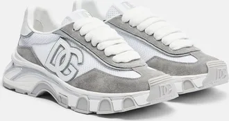 Dolce & Gabbana Runner suede-trimmed sneakers