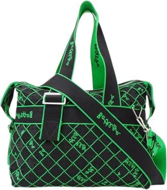 Bottega Veneta Pre-owned Weekend Bags, male, Green, Size: ONE SIZE Pre-owned Canvas Weekend Bag