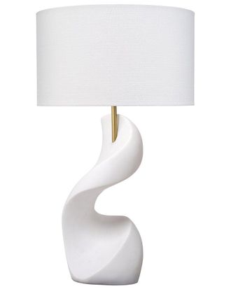 Jamie Young Co. Cobra Ricestone Table Lamp With Linen Shade