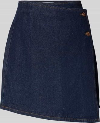 Vero Moda Regular Fit Minirock in Wickel-Optik Modell Lisana in Marine, Gr&ouml;&szlig;e 34