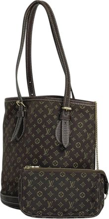Louis Vuitton Monogram Mini Lin Brown Ebene Monogram Mini Lin Shoulder Bag Tote Bag (Pre-Owned)
