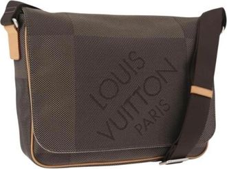 Louis Vuitton Pre-owned Damier Geant Shoulder Bag - Dames - Vintage Schoudertas - Bruin - ONE Size - Leer - Vintage