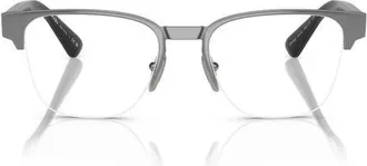 Prada 54mm Pillow Optical Glasses in Gunmetal at Nordstrom