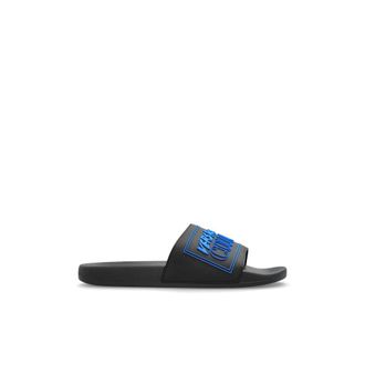 Versace Jeans Couture Sliders, male, Black, Size: 9 US Rubber Slides