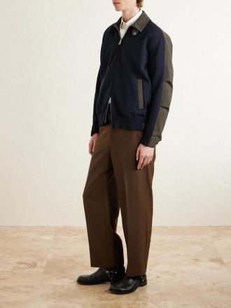 sacai Knitted and Shell Jacket