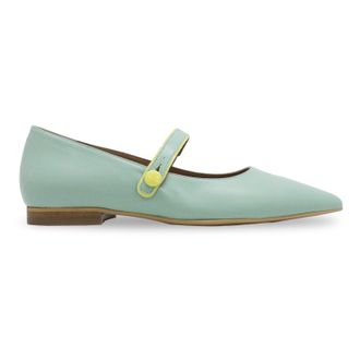 FLY London SULN265FLY Kaiser Leather Womens Casual Shoes - Spearmint Lemon - Size:UK 4