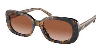 Coach HC8358F CD868 Asian Fit 572413 Womens Sunglasses Tortoiseshell Size 56