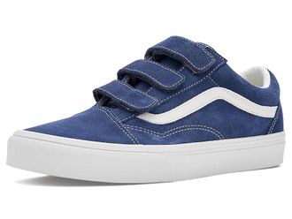 Vans Old Skool V Athletic Shoes Suede Deep Indigo : Mens 10.5 - Womens 12 Medium, Canvas/Suede