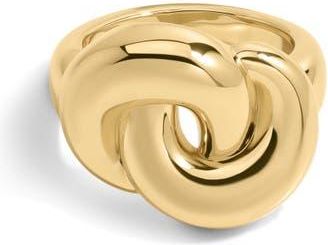 Luv AJ The Solstice Knot Stud Earrings in Gold at Nordstrom, Size 7