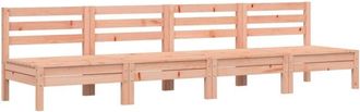 vidaXL Vidaxl - Sof&aacute;s de jard&iacute;n sin reposabrazos 4 uds madera maciza Douglas