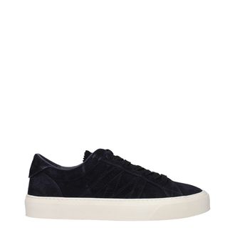 Moncler Blauwe Leren Lage Sneakers