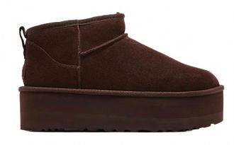 UGG Womens Classic Mini Platform Boot In Brn