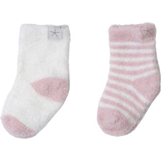 Barefoot Dreams 2-Pack Socks in Pink Peonie-Pearl at Nordstrom