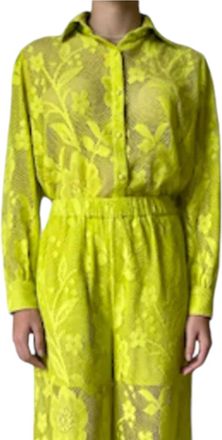 Hemant & Nandita Nysa Shirt In Lime