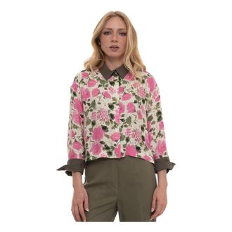 Liu Jo Dames, Blouses & Shirts, Veelkleurig, Maat: 2XL Viscose