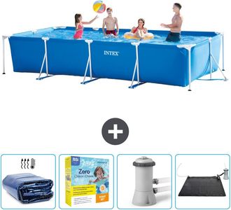 Intex Piscina Con Estructura Rectangular - 450x220x84 Cm - 7-piezas Scb11