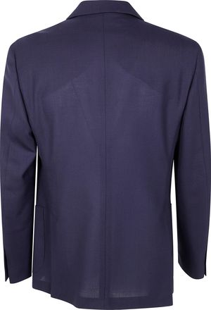 Lardini Mens Man Iconic Jacket - Dark Blue Wool - Size EU 48 (Mens)