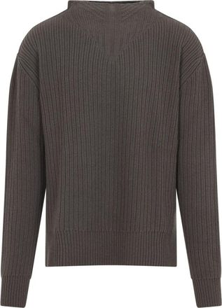Rick Owens Ronde Hals Visserstrui - Heren - Ronde hals truien - Bruin - M - Truien & Vesten