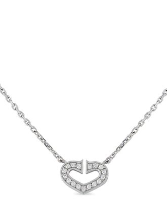Cartier C Heart diamond necklace - Argento