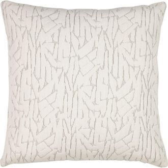 Elaine Smith Synchronize Dimensional Chenille Ivory Indoor & Outdoor Woven Accent Pillow at Nordstrom, Size 20X20