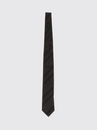 Brunello Cucinelli Classic Pure Silk Tie with Logo Loop