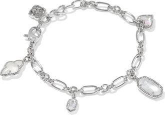 Kendra Scott Womens Icon Charm Bracelet In Silver Neutral Mix