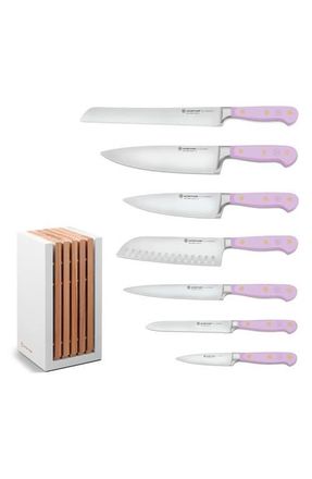 W&uuml;sthof Classic 8-Piece Designer Knife Block Set in Purple at Nordstrom