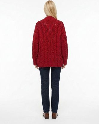 Dolce & Gabbana Womens Bordeaux Virgin Wool Cardigan Clothing