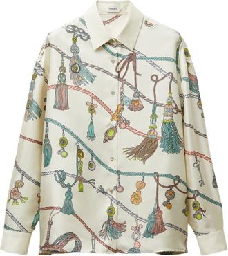 Versace Silk Twill Print Shirt