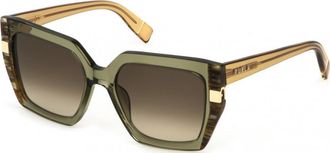 Furla Womens SFU818 55 55096R Sunglasses - Green - One Size