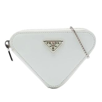 Prada Pre-owned Vintage Mini Crossbody Bag - Dames - Pre-owned - Wit - Maat: ONE Size Leer